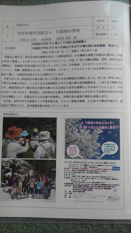 NPO法人石鎚森の学校活動報告/12月6日の画像